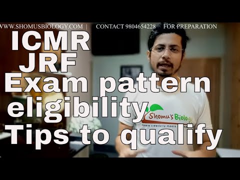 ICMR JRF preparation | ICMR exam pattern, form release date and eligibility criteria