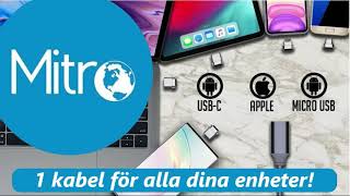 Magnetkabel 3-i-1 | passar alla enheter - MitroTrading.se