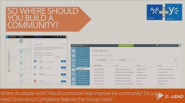 Microsoft Ignite 2016 Learn what to use when Office 365 Groups, SharePoint Team Sites, Yammer, and O