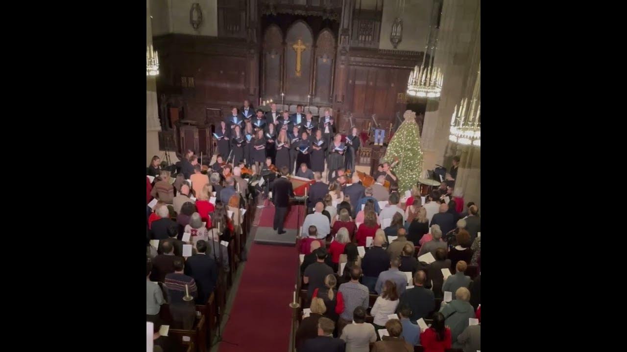 Hark the herald angels sing at Central Park presbyterian #Christmas #harktheheraldangelssing
