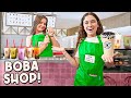 We OPENED Our Own BOBA TEA SHOP At Home!! | JKREW