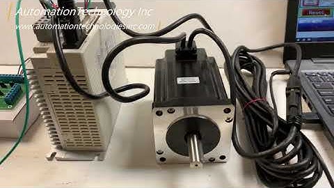 Testing NEMA34 Closed Loop Stepper Motor System-Hybrid Servo Kit 1128 oz-in with 60VDC Power Supply