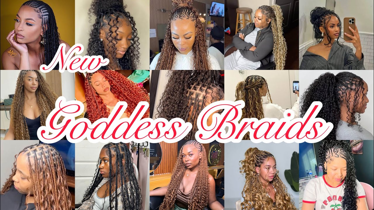 ‼️Новые и потрясающие идеи причесок с косами в стиле «Богиня» для всех темнокожих женщин!! Самые ...