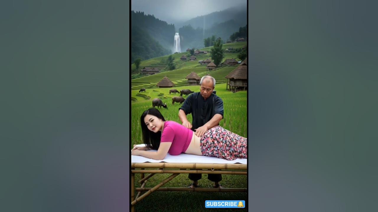 Heavy Rain in Village with Relaxing Massage | Suara Hujan Deras di Desa & Relaksasi Tradisional