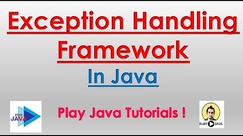 Exception Handling Framework | Real time Projects Exception Handling | Exception Handling In Java