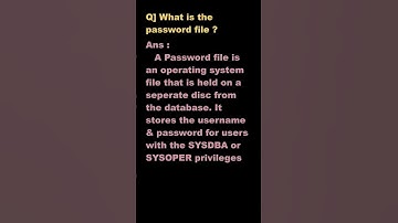 #shorts What is Password file ? | Interview Question