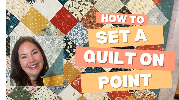 How to set a quilt on point using setting triangles