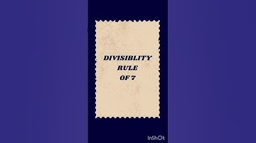 Divisibility rule of 7☑️🤝 #youtubeshorts #youtube #shorts #trending #shortsvideo #viralshorts #maths