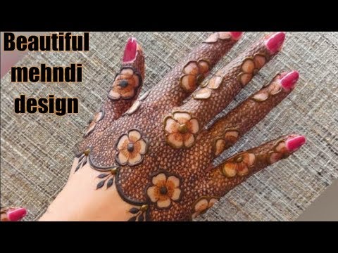 Super simple and beautiful mehndi design tutorial - YouTube