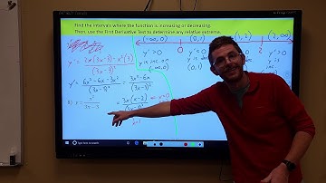 Increasing/Decreasing & First Derivative Test: Rational Functions