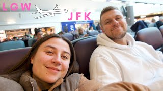 FLY TO NEW YORK WITH ME!  Flying with British Airways to New York! My experience at Gatwick Airport!