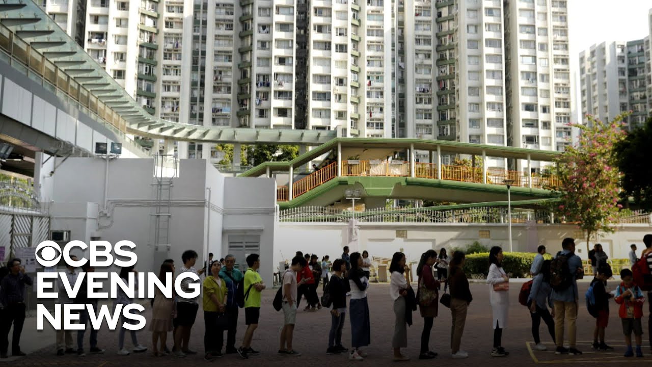 Hong Kong's biggest election in history turns out record number of voters