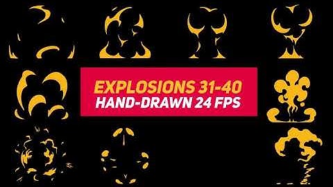 Liquid Elements Explosions 31-40 | After Effects Template | Elements