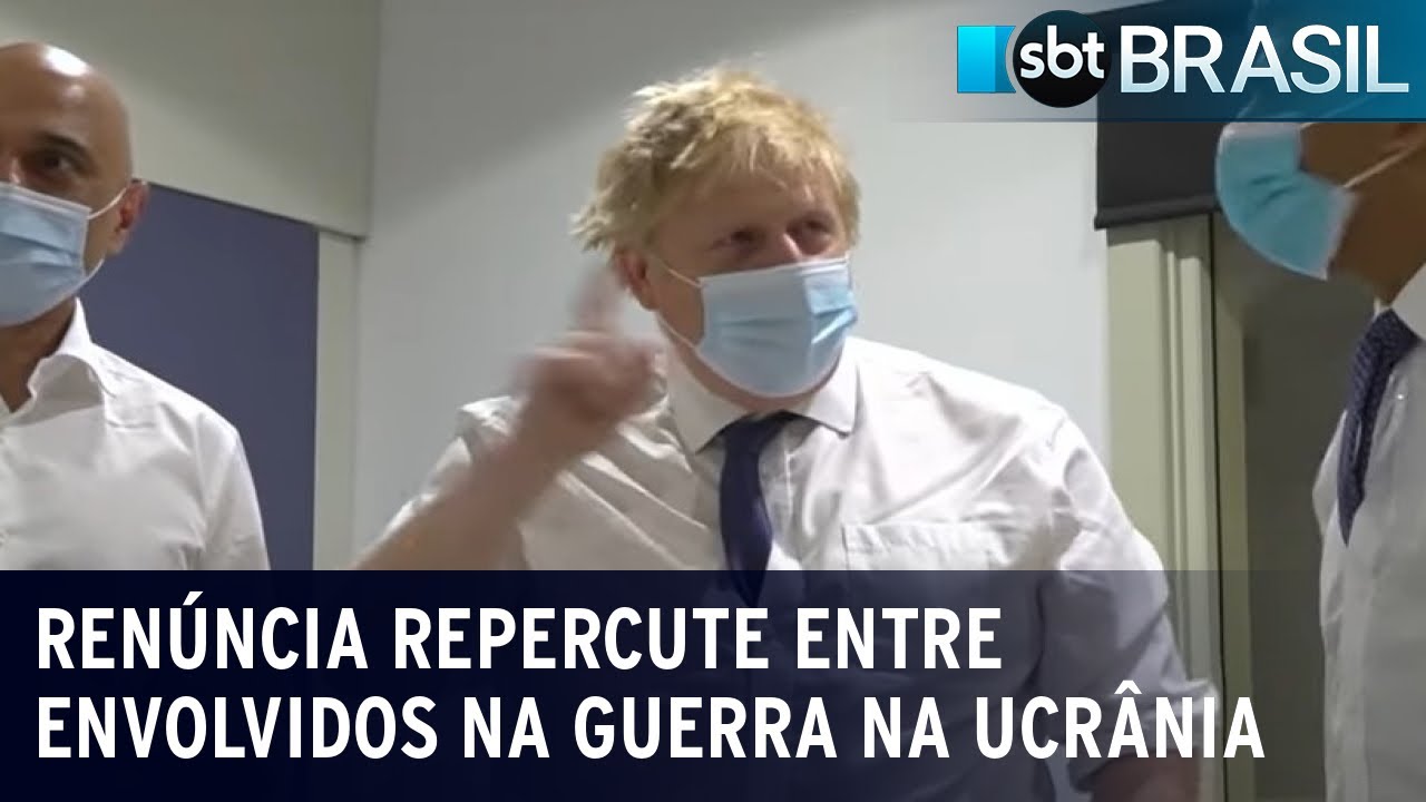 Renúncia de Boris Johnson repercute entre envolvidos na guerra na Ucrânia | SBT Brasil (07/07/22)