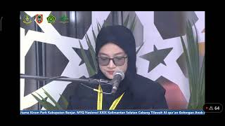 Qoriah nasional Fathmah Muthi'ah bin Buya H. Fadhlan Zainuddin