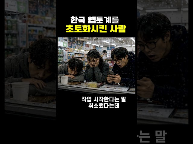 한국 웹툰계를 초토화시킨 사람