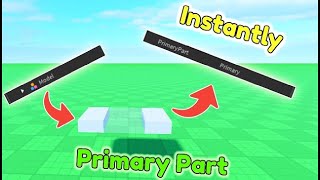 How to instantly set a PrimaryPart in Roblox tutorial