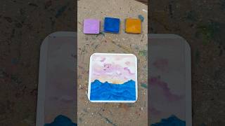 Beginner Watercolor Session | Testing 31 Purple Fish Guppie Club Paints + Cozy Landscape Painting