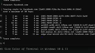 How to Trace Network Route & Latency Using tracert in Terminal in Windows 11 & 10