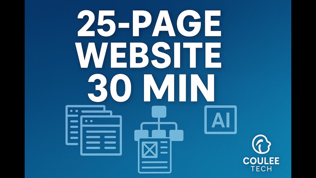 I Build a 25-Page Website with AI in 30 Minutes – A Practical, Step-by ...