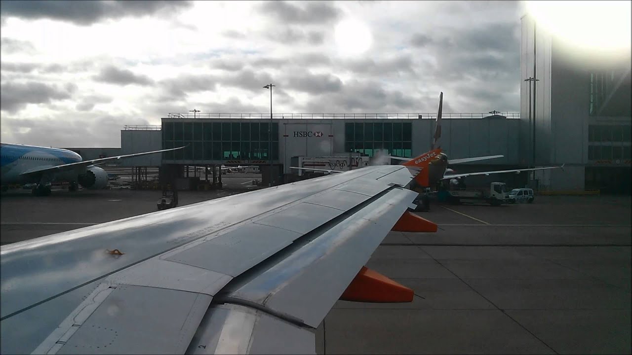 EasyJet A319 - London Gatwick Full Taxi & Takeoff to Murcia [HD]