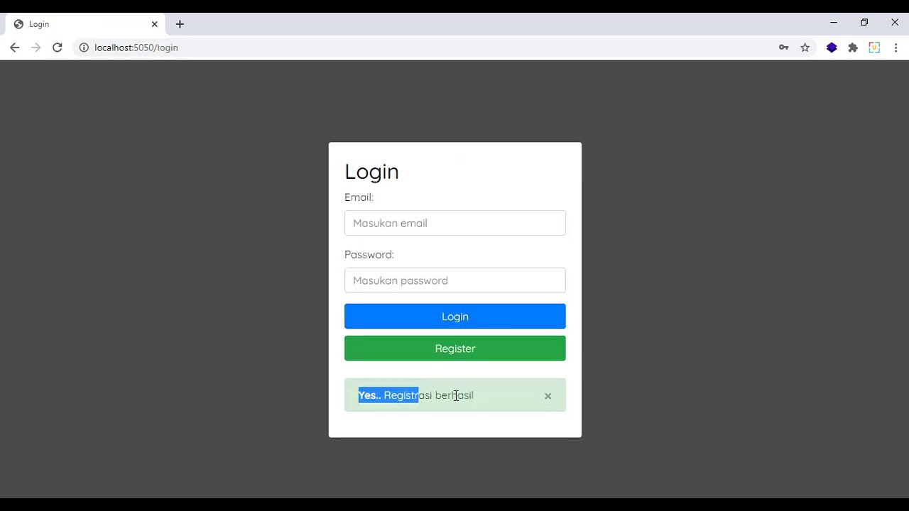 Login Nodejs - YouTube