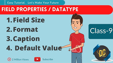 Field Properties of Datatype in Design View 1 |MS-Access Class-09 | MeetsDC