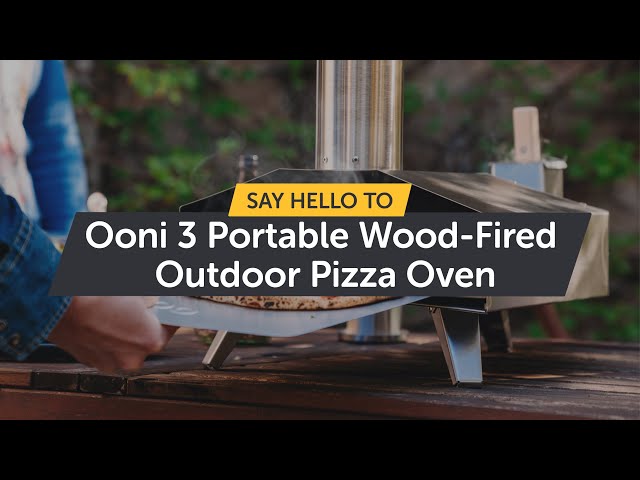 Say hello to Ooni 3 - Portable Wood-Fired Outdoor Pizza Oven | by Ooni Pizza  Ovens - YouTube