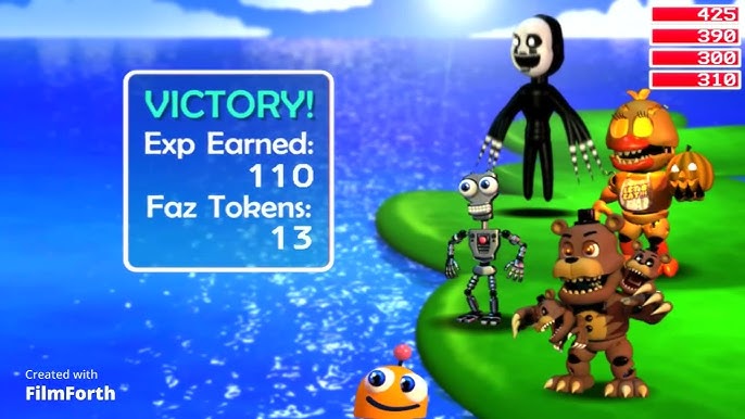 Create a Fnaf World: Redacted trophies based on from easy to