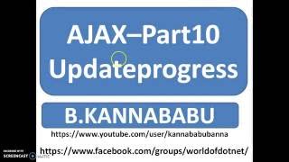 Ajax-Part 10 Update progress and Timer control,AdRotator Control