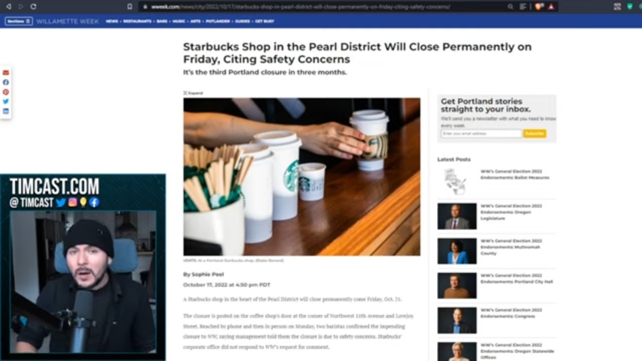Starbucks SHUTTERS Portland Store Over CRIME, Starbucks REAPS WHAT IT HAS SOWN, Get Woke Go Broke