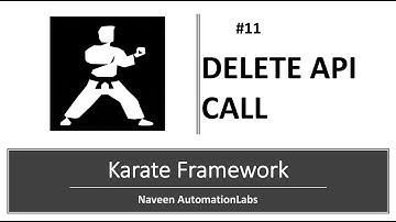 #11 - DELETE CALL - Delete User using #Karate [Latest 2022]