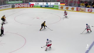 The Simon-Voracek-Frolik line heads to the German net and regains t...