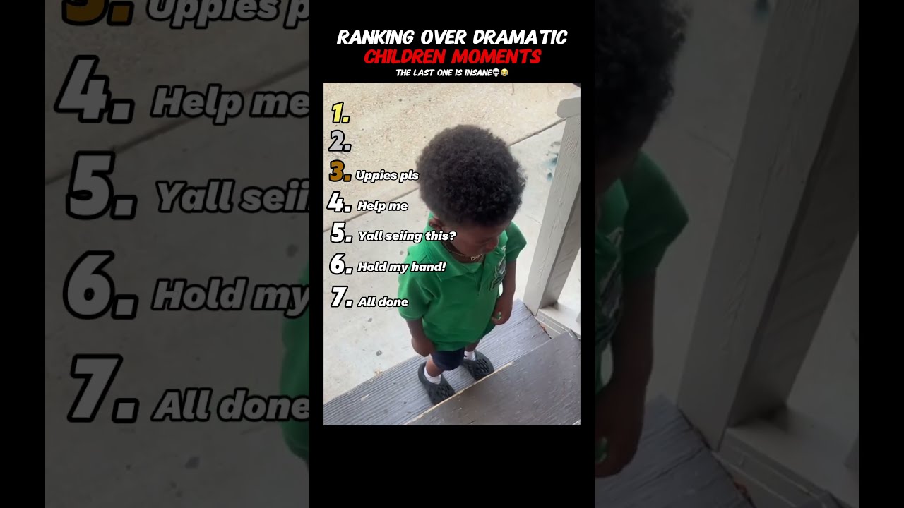 Ranking The Top 7 Most Over Dramatic Kids