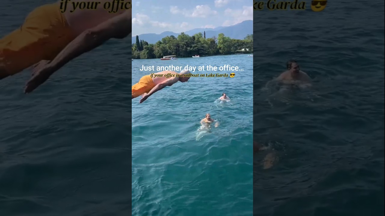 Northern Italy - At the office like… 💻⛵💦 