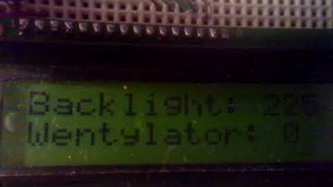 Lcd 16x2 + Atmega8 + Pwm