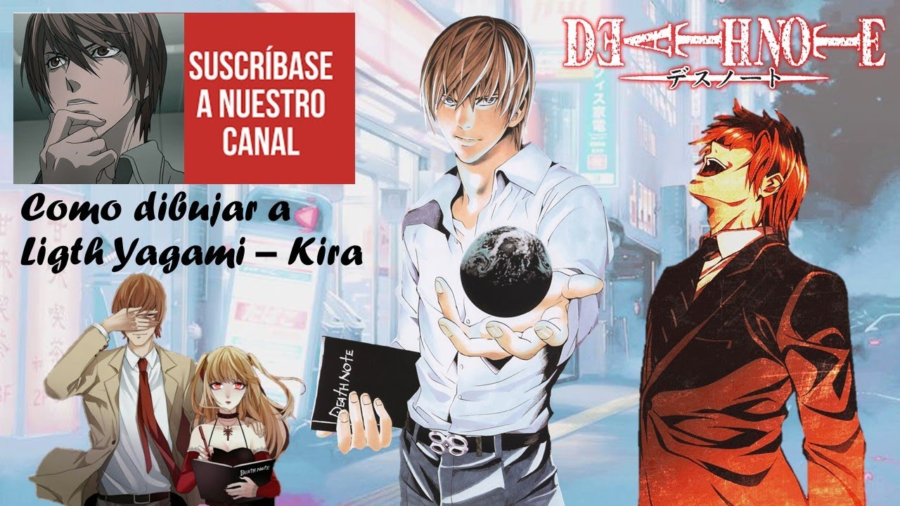 Como dibujar a Ligth Yagami (Kira) Risa Malvada - Death Note - YouTube