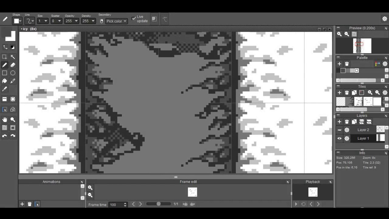 Timelapse Pixelart - Snowy Landscape Part 1 - YouTube