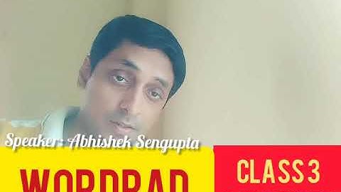 CLASS 3: COMPUTER: WORDPAD