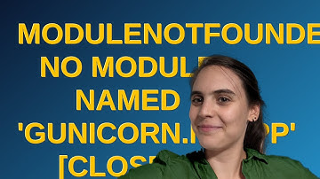 ModuleNotFoundError: No module named 