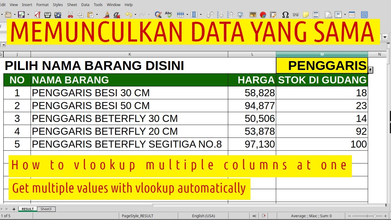 How to Display the Same Data in Excel  VLOOKUP with Multiple