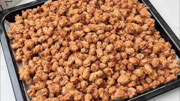 Thumbnail of Add 11 tablespoons of glutinous rice flour to the peanuts to make delicious, crispy peanuts.
