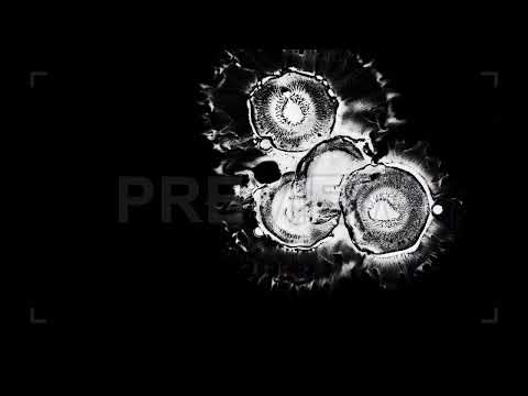 Ink Spread On Black Background