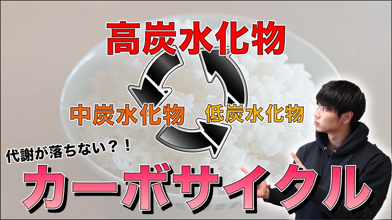 【減量14日目】代謝が落ちにくい！カーボサイクルってなに？？？【D-130】