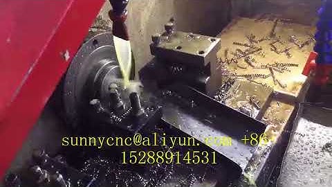 Small CNC Lathe Machine With Auto Bar Feeder