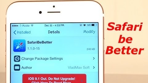 Cydia Tweak: SafariBeBetter - Improve mobile safari