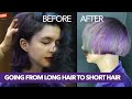 Nice haircut from long to short hair.A transformation that proves that long hair isn&#39;t always better