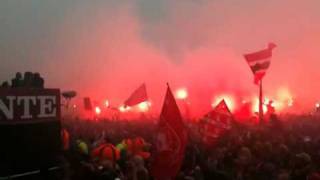 Toetkapel Tis Greun Op Hoofdpodium Huldiging Fc Twente