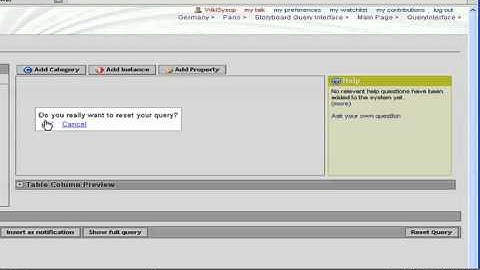 SMW+ Using the graphical query interface