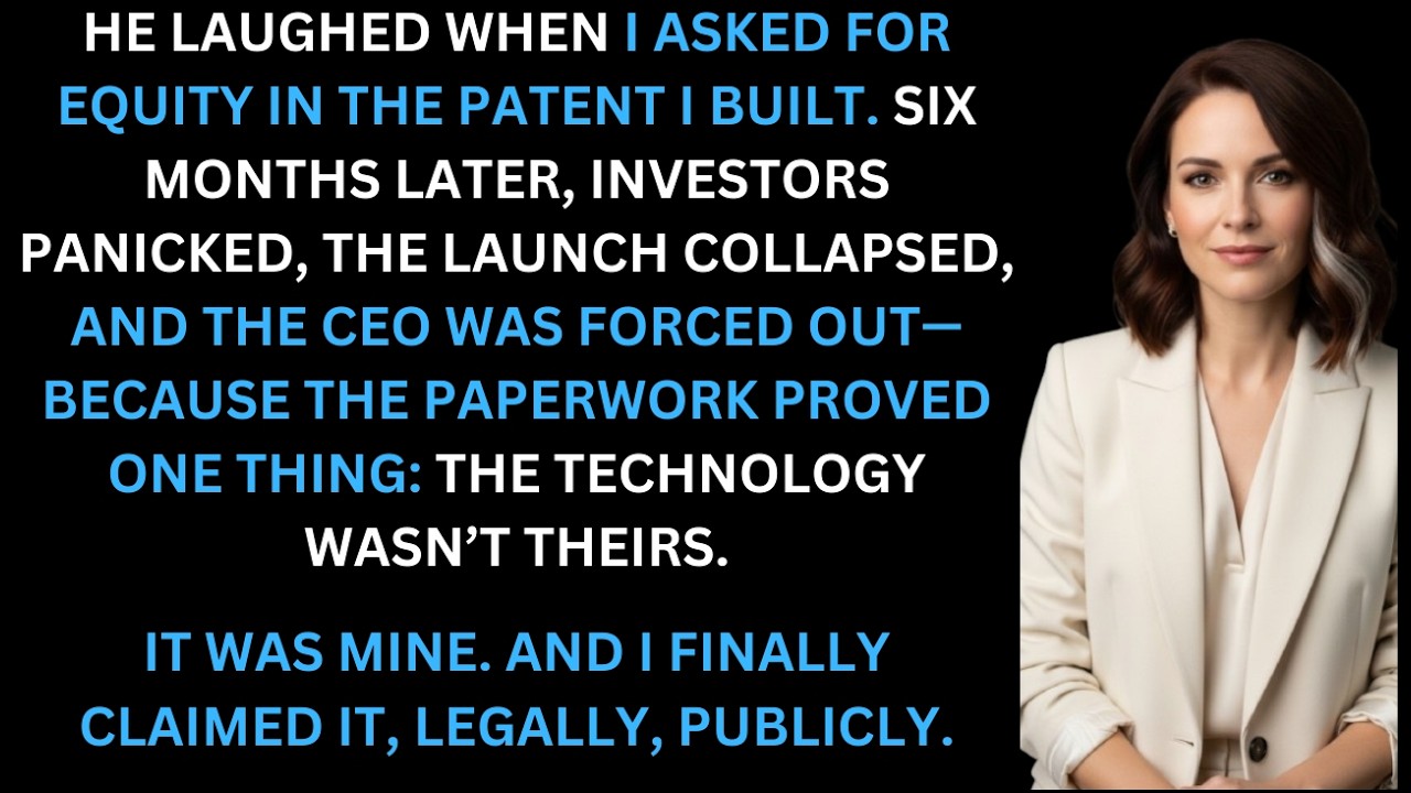 The CEO Laughed When I Asked for Equity — Six Months Later, I Owned the Patent